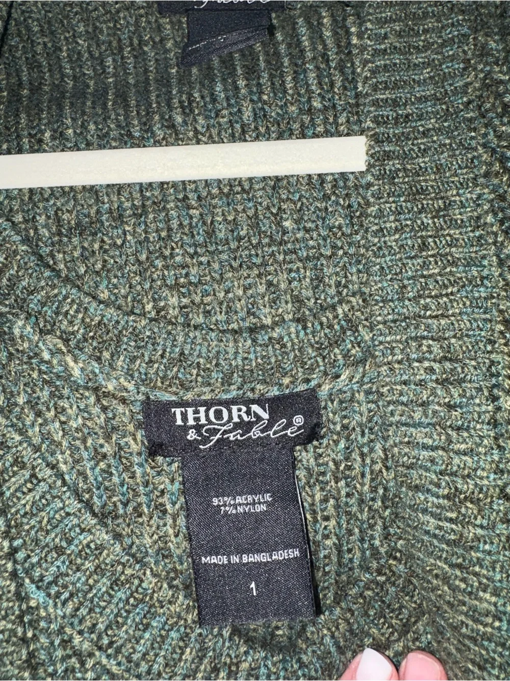 Thorn Olive Green Embroidered Nature Cardigan